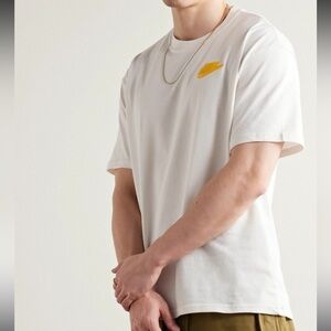 Men’s Nike - Logo-Appliquéd Printed Cotton-Jersey T-Shirt - White size M